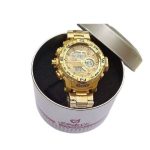 Joefox Dual Display Wristwatch For Men - Gold