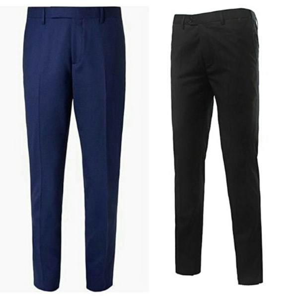 Buy Fashion Front Men’s Trousers – Royal Blue & Black › Yurbshop ...