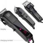 Kiki New Gain PROFESSIONAL RECHARGEABLE WIRELESS HAIR CLIPPER WITH BATTERY PERCENTAGE DISPLAY NG-888B)