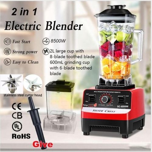 SILVER CREST 2L Industrial 10000W Food Crusher Blender With 2 Jar - Image 2